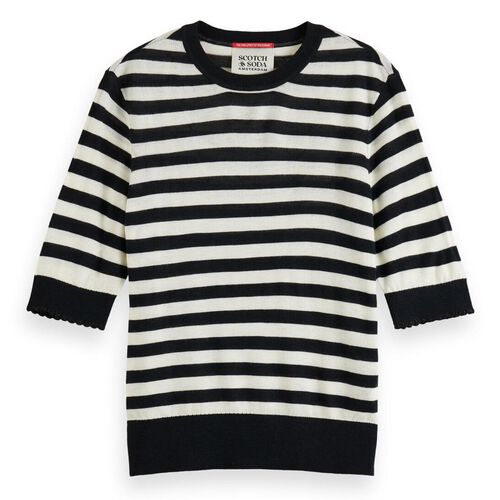 Scotch & Soda Crew Neck Short Sleeved Pullover